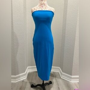 Susana Monaco Strapless Dress in Aquamarine